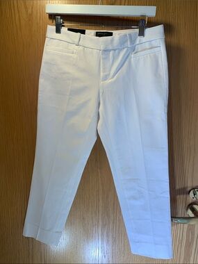 New! Banana Republic ‘Sloan Crop’ White Tailored Dress Pants - Size 4P